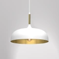 Lampa wisząca - LINCOLN biały/złoty 1xE27 35cm - MLP8031
