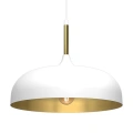 Lampa wisząca - LINCOLN biały/złoty 1xE27 35cm - MLP8031
