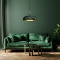 Lampa wisząca - LINCOLN zielony/złoty 1xE27 35cm - MLP8032 - realizacja