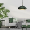 Lampa wisząca - LINCOLN zielony/złoty 1xE27 35cm - MLP8032 - realizacja