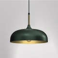 Lampa wisząca - LINCOLN zielony/złoty 1xE27 35cm - MLP8032