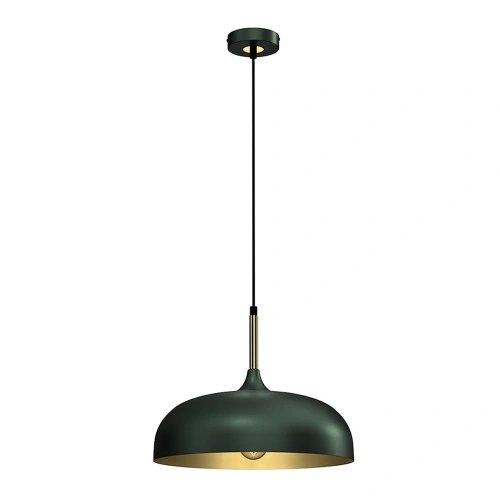 Lampa wisząca - LINCOLN zielony/złoty 1xE27 35cm - MLP8032
