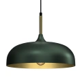 Lampa wisząca - LINCOLN zielony/złoty 1xE27 35cm - MLP8032