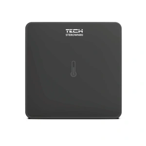 Czujnik temperatury pokojowy - przewodowy - C-7p - czarny - TECH Sterowniki