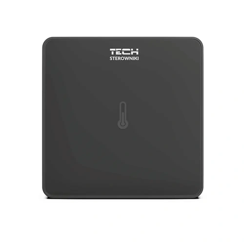 Czujnik temperatury pokojowy - przewodowy - C-7p - czarny - TECH Sterowniki