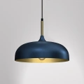 Lampa wisząca - LINCOLN granatowy/złoty 1xE27 35cm - MLP8033