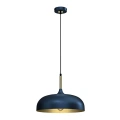 Lampa wisząca - LINCOLN granatowy/złoty 1xE27 35cm - MLP8033