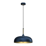 Lampa wisząca - LINCOLN granatowy/złoty 1xE27 35cm - MLP8033