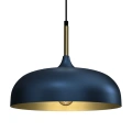 Lampa wisząca - LINCOLN granatowy/złoty 1xE27 35cm - MLP8033