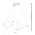 Lampa wisząca - LOCA biały 56W LED - ML5491 - wymiary