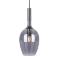 Lampa wisząca - LUGANO SMOKED czarny/chrom 1xE14 - ML8813