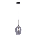 Lampa wisząca - LUGANO SMOKED czarny/chrom 1xE14 -  ML8813 