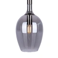 Lampa wisząca - LUGANO SMOKED czarny/chrom 3xE14 - ML8814