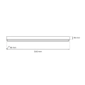 Lampa sufitowa - LUNGO czarny 1xT8 - MLP8910 - wymiary