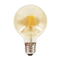 Żarówka dekoracyjna LED E27 G80 6W biała ciepła 2700K Filament - Amber - EKZF8007