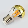 Żarówka dekoracyjna LED E27 G45 4W biała ciepła 2700K Filament - Half Gold - EKZF8011 -