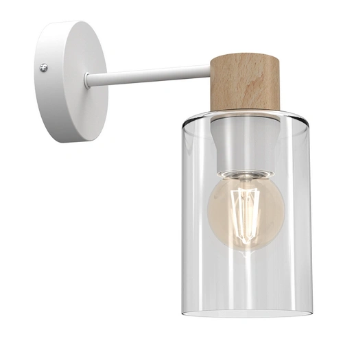 Lampa ścienna - MADERA biały 1xE27 - MLP8553