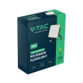 Naświetlacz LED FLUXI z czujnikiem ruchu PIR - 10W 120lm/W czarny - VT-4909-FC