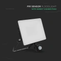 Naświetlacz LED FLUXI z czujnikiem ruchu PIR - 30W 120lm/W czarny - VT-4929-FC