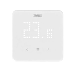 Regulator pokojowy z matrycą LED - bezprzewodowy 868MHz - R-8LED - biały - Sinum