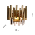 Lampa ścienna - MADISON złoty 2xE14 - ML6937