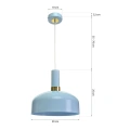 Lampa wisząca - MALMO niebieski 1xE27 - MLP6201 - wymiary