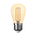 Żarówka dekoracyjna LED E27 ST45 1W biała ciepła 2700K - Filament - Amber - EKZF8262