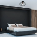 Lampa sufitowa - MERIDIANO czarny 1xE27 - MLP7958 - realizacja