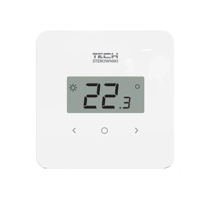 Regulator pokojowy z pomiarem wilgotności - bezprzewodowy 868MHz - R-8b PLUS - biały - Sinum 