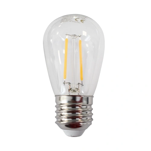 Żarówka dekoracyjna LED E27 ST45 1W biała ciepła 2700K - Filament - EKZF1050