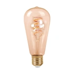 Żarówka dekoracyjna  LED E27 4W biała ciepła 2700K - Filament - Spiral - ML556