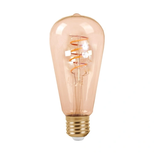 Żarówka dekoracyjna LED E27 4W biała ciepła 2700K - Filament - Spiral - ML556