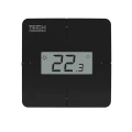 Regulator pokojowy z pomiarem wilgotności - bezprzewodowy 868MHz - R-8x - czarny - Sinum