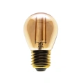 Żarówka dekoracyjna LED E27 G45 4W biała ciepła 2700K - Amber - Filament - ML7806