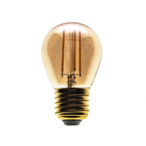 Żarówka dekoracyjna LED E27 G45 4W biała ciepła 2700K - Amber - Filament - ML7806
