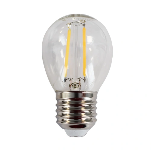Żarówka dekoracyjna LED E27 G45 2W biała ciepła 2700K - Filament - EKZF1074