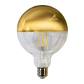 Żarówka dekoracyjna LED E27 G125 7W biała ciepła 2700K - Filament - Gold - EKZF7812