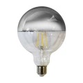 Żarówka dekoracyjna LED E27 G125 7W biała ciepła 2700K - Filament - Silver - EKZF7811