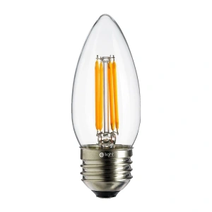 Żarówka dekoracyjna  LED E27 C37 4W neutralna 4000K - Filament - EKZF103