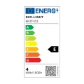 Żarówka dekoracyjna LED E27 C37 4W neutralna 4000K - Filament - EKZF103 - etykieta energetyczna