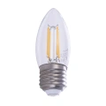 Żarówka dekoracyjna LED E27 C37 4W biała ciepła 2700K - Filament - EKZF003
