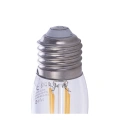 Żarówka dekoracyjna LED E27 C37 4W biała ciepła 2700K - Filament - EKZF003  - gwint