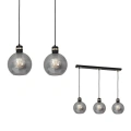 Lampa wisząca - OMEGA czarny/złoty 3xE27 - MLP6531