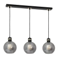Lampa wisząca - OMEGA czarny/złoty 3xE27 - MLP6531
