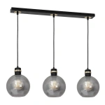 Lampa wisząca - OMEGA czarny/złoty 3xE27 - MLP6531