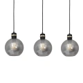 Lampa wisząca - OMEGA czarny/złoty 3xE27 - MLP6531