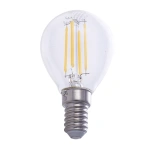 Żarówka dekoracyjna  LED E14 G45 4W neutralna 4000K - Filament - EKZF380