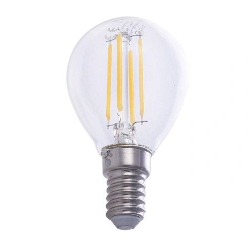 Żarówka dekoracyjna LED E14 G45 4W neutralna 4000K - Filament - EKZF380