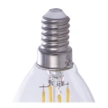 Żarówka dekoracyjna LED E14 G45 4W neutralna 4000K - Filament - EKZF380 - gwint