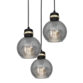 Lampa wisząca - OMEGA czarny/złoty 3xE27 - MLP6533